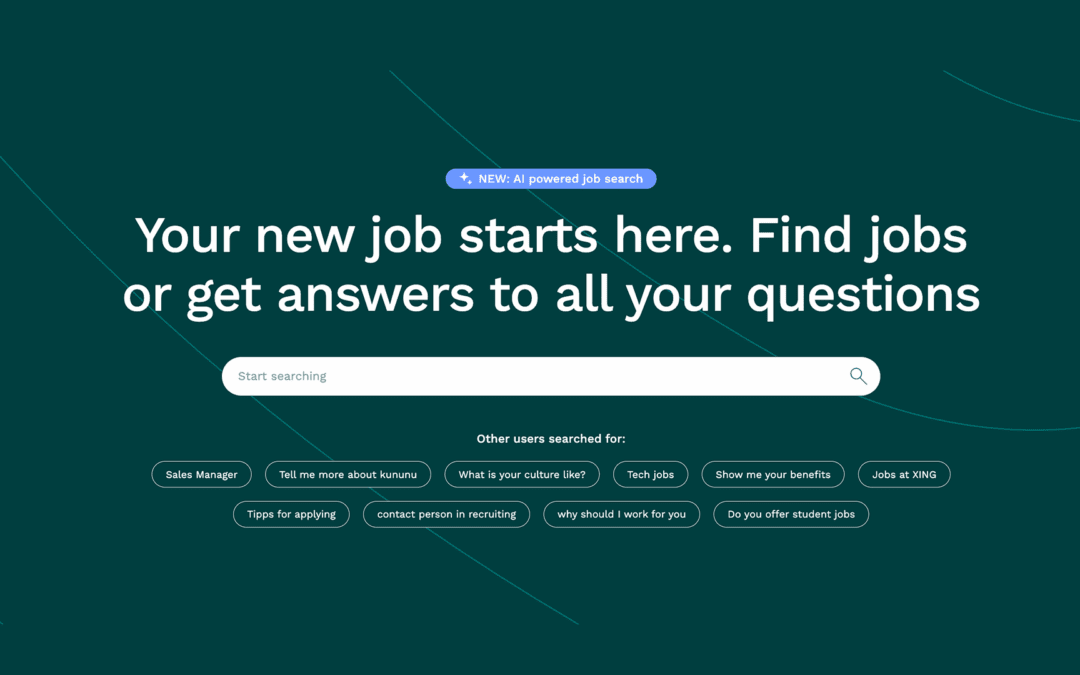 Developing an AI-powered job search that answers career relevant questions