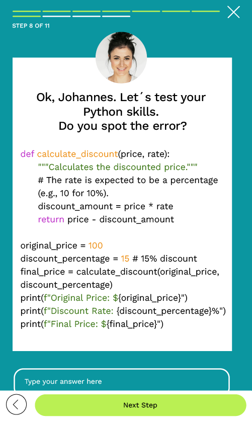 coding challenge
